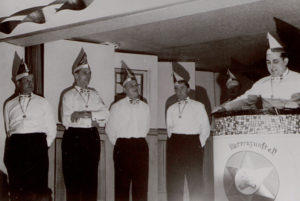 Erster Bunter Abend im Gasthaus Erle, 1962